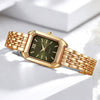 Wholesale Women's Light Luxury Square Quartz Watch Alloy Case And Strap Casual Style Pin Buckle Ordinary Glass Mirror