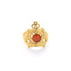 Wholesale Women's Light Luxury Stainless Steel And Titanium Steel Hollow Crown Ring With Electroplating