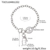 Wholesale Women's Light Luxury Stainless Steel And Zircon Pig Nose Lock Tassel Pendant 18K Real Gold Plated Necklace And Bracelet Set