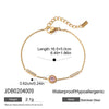 Wholesale Women's Light Luxury Stainless Steel Bracelet With Geometric Pattern And Electroplating