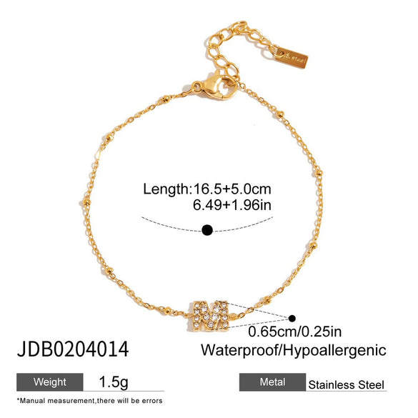 Wholesale Women's Light Luxury Stainless Steel Bracelet With Geometric Pattern And Electroplating