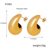 Wholesale Women's Light Luxury 316L Stainless Steel Drop Shaped Zircon Earrings With Geometric Pattern And Pvd Plated Real Gold Inlaid
