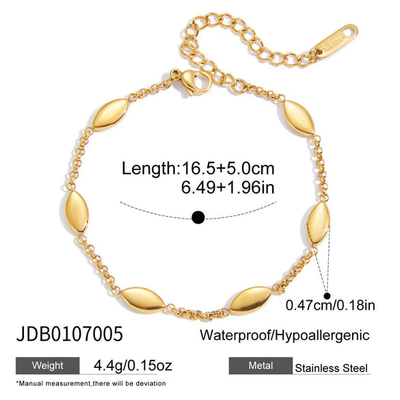 Wholesale Women's Light Luxury Stainless Steel Electroplated Bracelet With Star And Flower Patterns