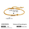 Wholesale Women's Light Luxury Stainless Steel Electroplated Bracelet With Star And Flower Patterns