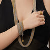 Wholesale Women's Light Luxury Stainless Steel Electroplated Multilayer Splicing Chain Necklace And Bracelet Set