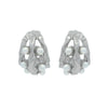 Wholesale Women's Light Luxury Stainless Steel Geometric Imitation Pearl Electroplated Earrings