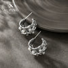 Wholesale Women's Light Luxury Stainless Steel Geometric Imitation Pearl Electroplated Earrings