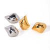 Wholesale Women's Light Luxury Stainless Steel Geometric Water Drop Earrings With Electroplating