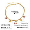 Wholesale Women's Light Luxury Stainless Steel Love Necklace With Geometric Pattern And Electroplating
