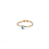Wholesale Women's Light Luxury Stainless Steel Ring Set With Diamonds Geometric Heart Shape Zircon Birthstone Ring