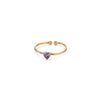 Wholesale Women's Light Luxury Stainless Steel Ring Set With Diamonds Geometric Heart Shape Zircon Birthstone Ring