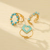 Wholesale Women's Light Luxury Stainless Steel Ring With Heart Design And Electroplating Treatment