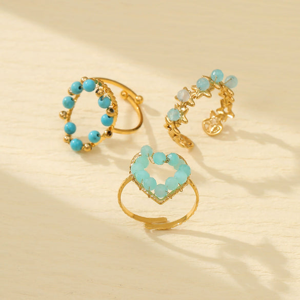 Wholesale Women's Light Luxury Stainless Steel Ring With Heart Design And Electroplating Treatment