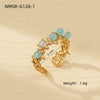 Wholesale Women's Light Luxury Stainless Steel Ring With Heart Design And Electroplating Treatment