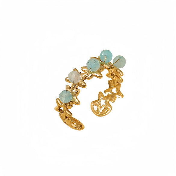 Wholesale Women's Light Luxury Stainless Steel Ring With Heart Design And Electroplating Treatment