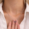 Wholesale Women's Light Luxury 316L Stainless Steel Zircon Geometric Butterfly Necklace