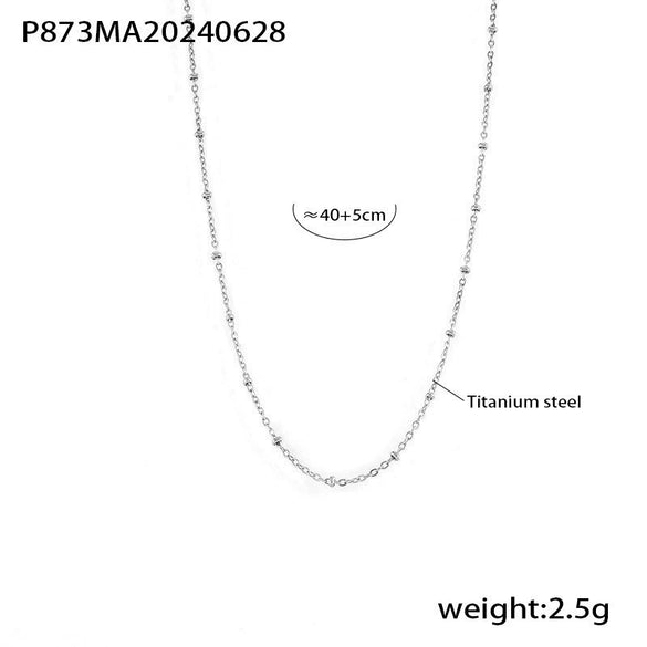 Wholesale Women's Light Luxury 316L Stainless Steel Zircon Jewelry Suit With Double Necklace And Exquisite Bracelet Electroplated