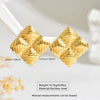 Wholesale Women's Light Luxury Stamped Geometric Stainless Steel Earrings