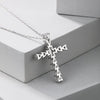 Wholesale Women's Light Luxury 925 Sterling Silver Necklace With Geometric Pattern And Love Zircon Inlaid Electroplated