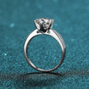 Wholesale Women's Light Luxury 925 Sterling Silver Ring With Crown Pattern And Electroplating Treatment