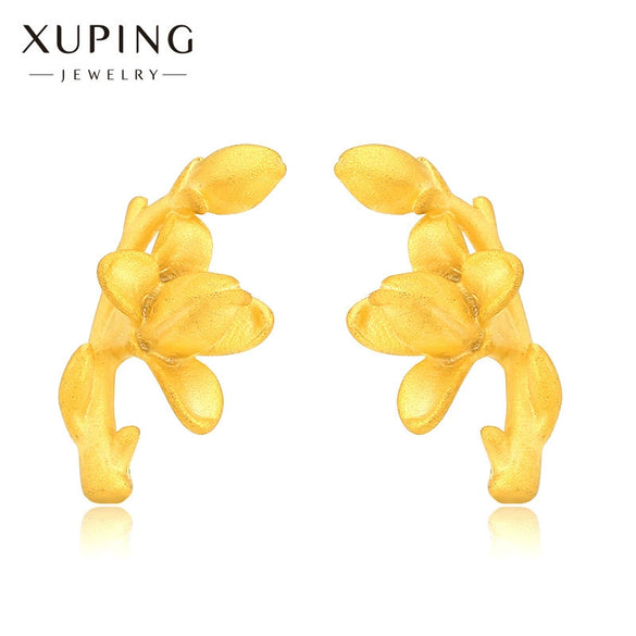 Wholesale Women's Light Luxury Style Alloy Electroplated Imitation Gold Color Simple Earrings