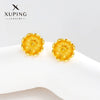 Wholesale Women's Light Luxury Style Alloy Electroplated Imitation Gold Color Simple Earrings