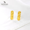 Wholesale Women's Light Luxury Style Alloy Electroplated Imitation Gold Color Simple Earrings