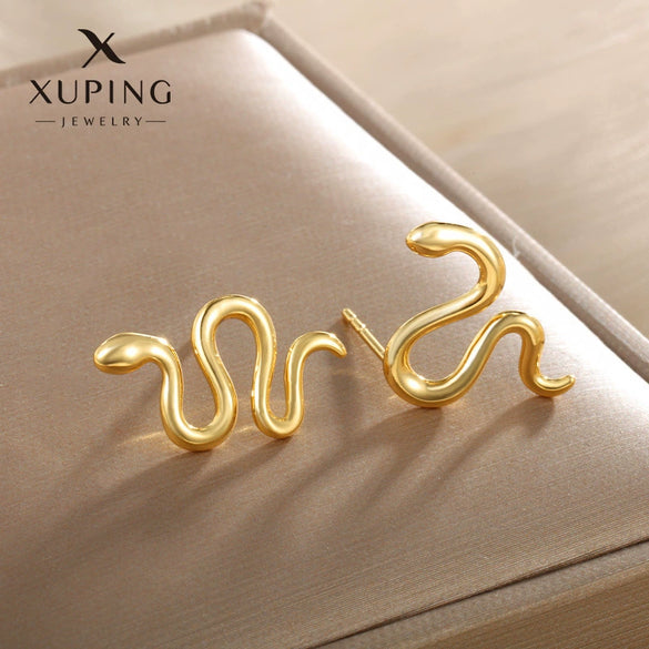 Wholesale Women's Light Luxury Style Alloy Electroplated Imitation Gold Color Simple Earrings