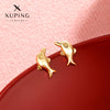Wholesale Women's Light Luxury Style Alloy Electroplated Imitation Gold Color Simple Earrings