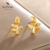Wholesale Women's Light Luxury Style Alloy Electroplated Imitation Gold Color Simple Earrings