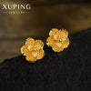 Wholesale Women's Light Luxury Style Alloy Electroplated Imitation Gold Color Simple Earrings