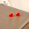 Wholesale Women's Light Luxury Style Alloy Electroplated Imitation Gold Color Simple Earrings