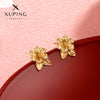 Wholesale Women's Light Luxury Style Alloy Electroplated Imitation Gold Color Simple Earrings