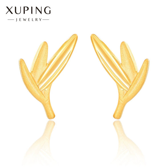 Wholesale Women's Light Luxury Style Alloy Electroplated Imitation Gold Color Simple Earrings