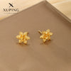 Wholesale Women's Light Luxury Style Alloy Electroplated Imitation Gold Color Simple Earrings
