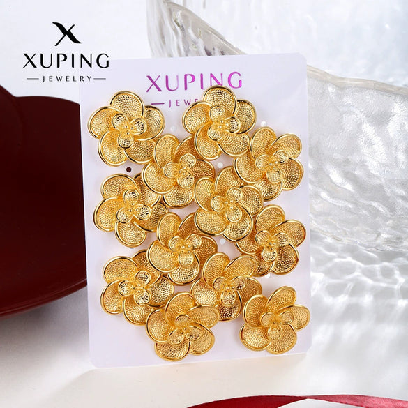 Wholesale Women's Light Luxury Style Alloy Electroplated Imitation Gold Color Simple Earrings