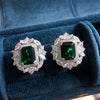 Wholesale Women's Light Luxury Style Copper Earrings With Geometric And Flower Patterns