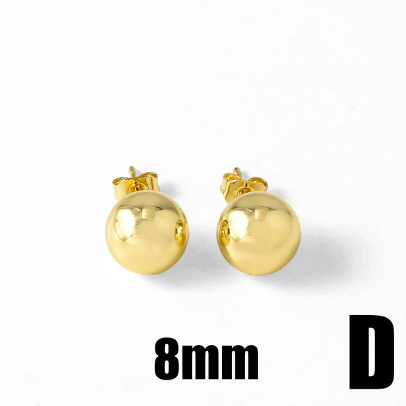 Wholesale Women's Light Luxury Style Copper Electroplated 18K Gold Inlaid Zircon Flower Earrings
