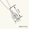 Wholesale Women's Light Luxury Style Copper Geometric Necklace With Microinlaid Zircon And Mixed Gemstone Setting