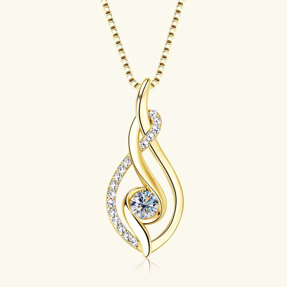 Wholesale Women's Light Luxury Style Copper Geometric Necklace With Microinlaid Zircon And Mixed Gemstone Setting