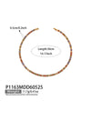Wholesale Women's Light Luxury Style Electroplated Stainless Steel Colored Diamond Zircon Polished Necklace And Bracelet Accessories