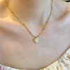 Wholesale Women's Light Luxury Style Electroplated Stainless Steel Leaf Pendant Ball Chain Necklace