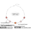 Wholesale Women's Light Luxury Style Faceted Teardropshaped Cat's Eye Stone Accessories Set With Stainless Steel Chain And Electroplating