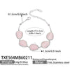 Wholesale Women's Light Luxury Style Faceted Teardropshaped Cat's Eye Stone Accessories Set With Stainless Steel Chain And Electroplating