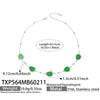 Wholesale Women's Light Luxury Style Faceted Teardropshaped Cat's Eye Stone Accessories Set With Stainless Steel Chain And Electroplating
