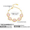 Wholesale Women's Light Luxury Style Faceted Teardropshaped Cat's Eye Stone Accessories Set With Stainless Steel Chain And Electroplating