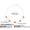 Wholesale Women's Light Luxury Style Faceted Teardropshaped Cat's Eye Stone Accessories Set With Stainless Steel Chain And Electroplating