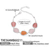 Wholesale Women's Light Luxury Style Faceted Teardropshaped Cat's Eye Stone Accessories Set With Stainless Steel Chain And Electroplating