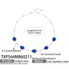 Wholesale Women's Light Luxury Style Faceted Teardropshaped Cat's Eye Stone Accessories Set With Stainless Steel Chain And Electroplating