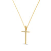 Wholesale Women's Light Luxury Style Geometric Cross S925 Sterling Silver Necklace With Electroplating